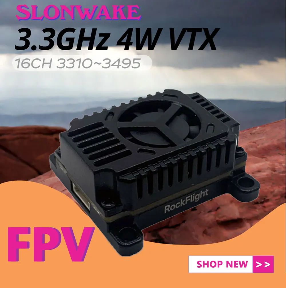 SLONWAKE FPV 3.3G 16CH 4000mW  - огляд і ціна Drone With Rc Controller