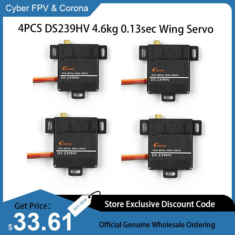 4PCS Corona DS239HV Digital Se - огляд і ціна Rc Wing Glider