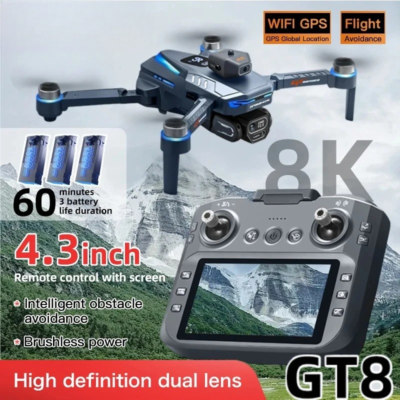 Original GT8 Drone 8K Professi - огляд і ціна Drone Rc Folding