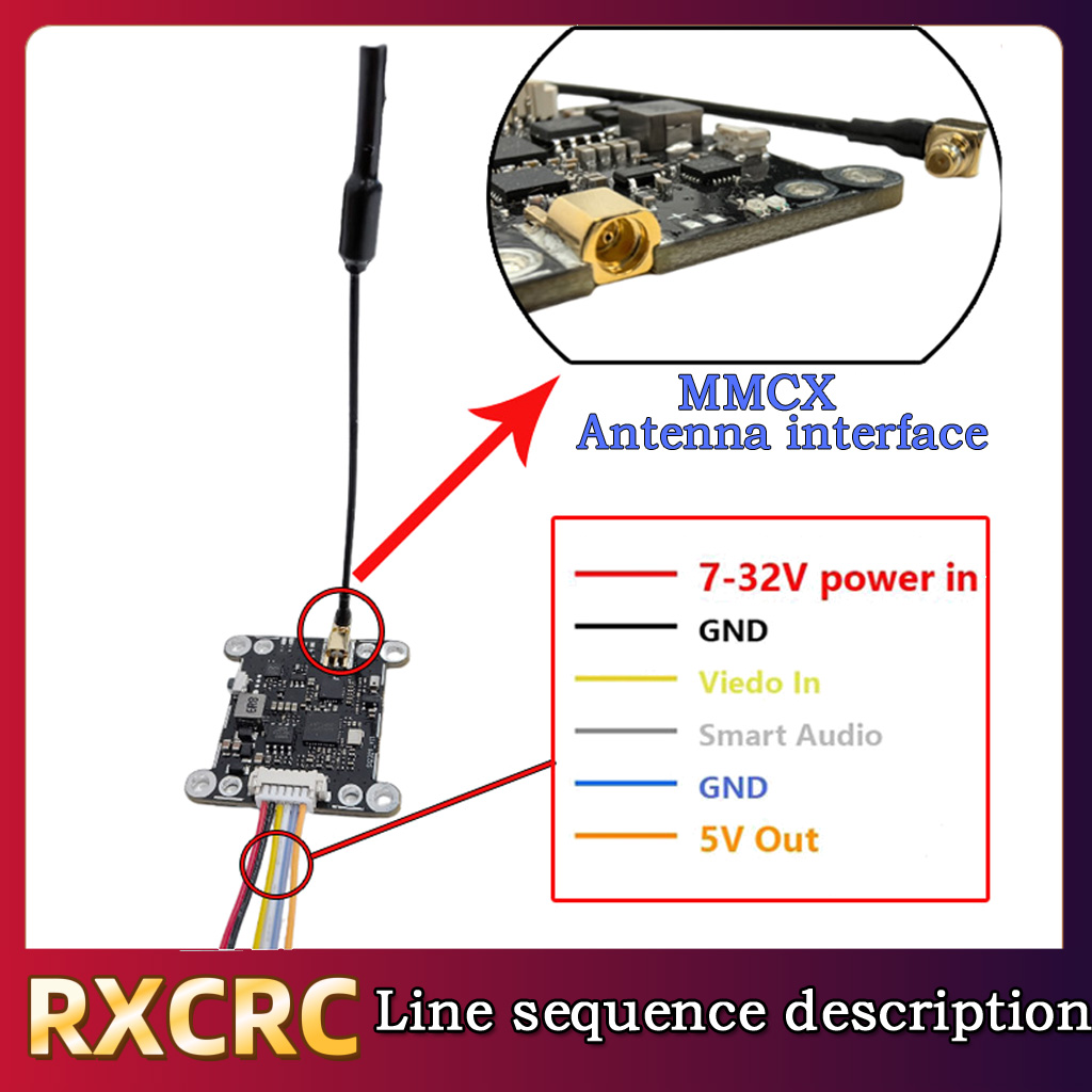 RXCRC 5.8G Module 48CH 1.6W VT - огляд і ціна Drone With Rc Controller