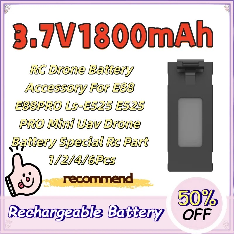 3.7V 1800mAh RC Drone Battery  - огляд і ціна Drone Rc E88 Pro
