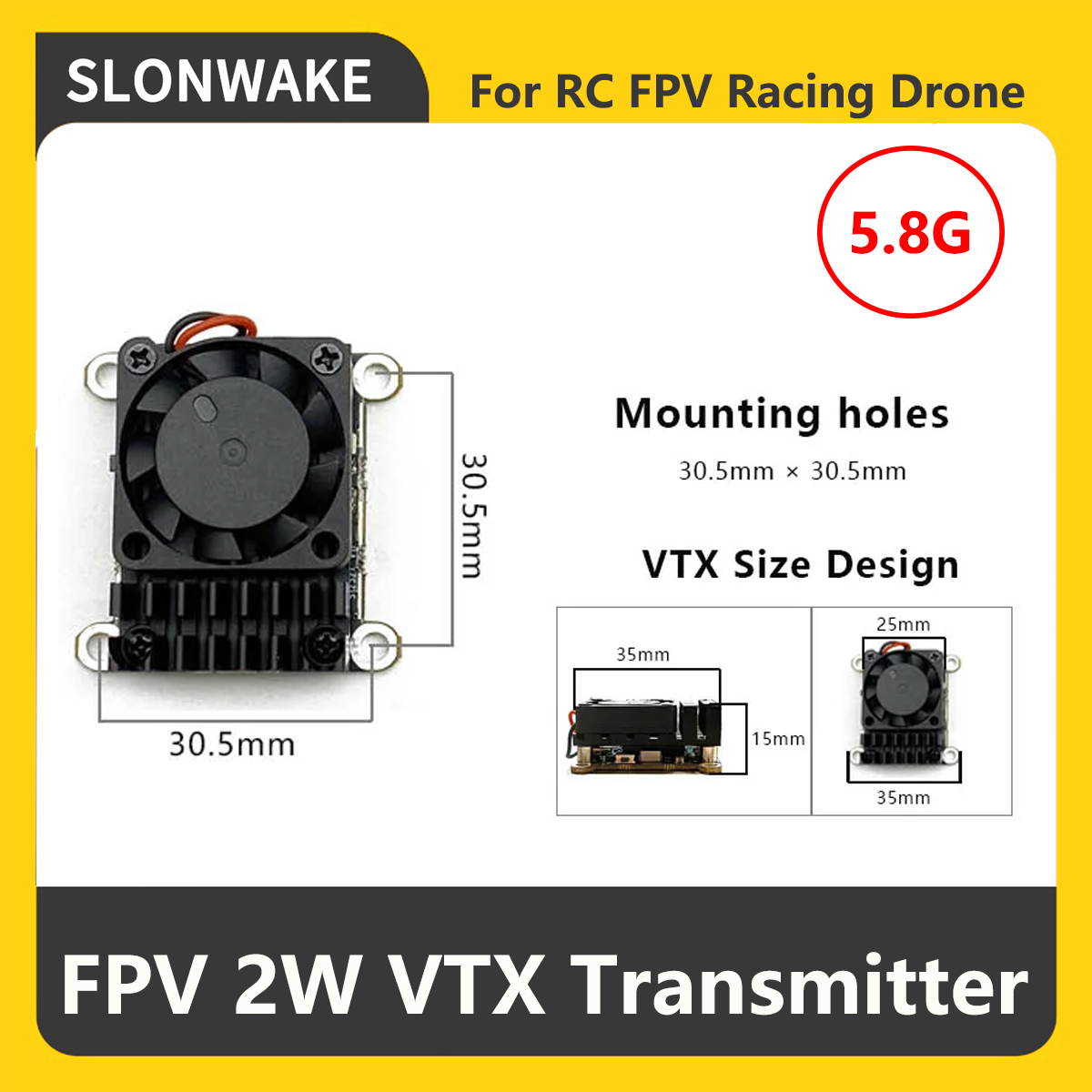 SLONWAKE 5.8G 2000mW FPV VTX T - огляд і ціна Drone With Rc Controller