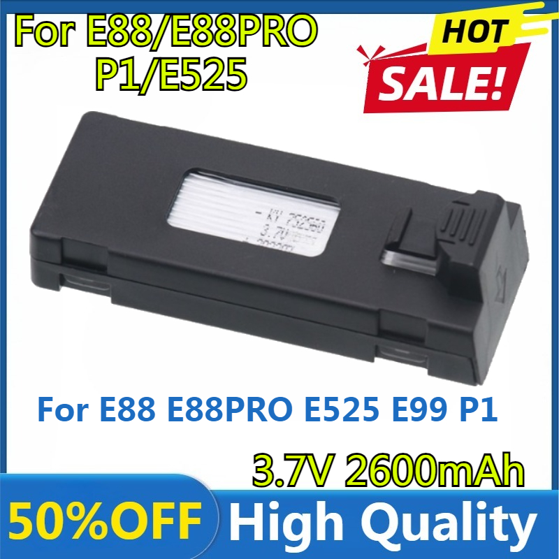 E88 Battery 3.7V 2600mAh Lipo  - огляд і ціна Drone Rc E88 Pro