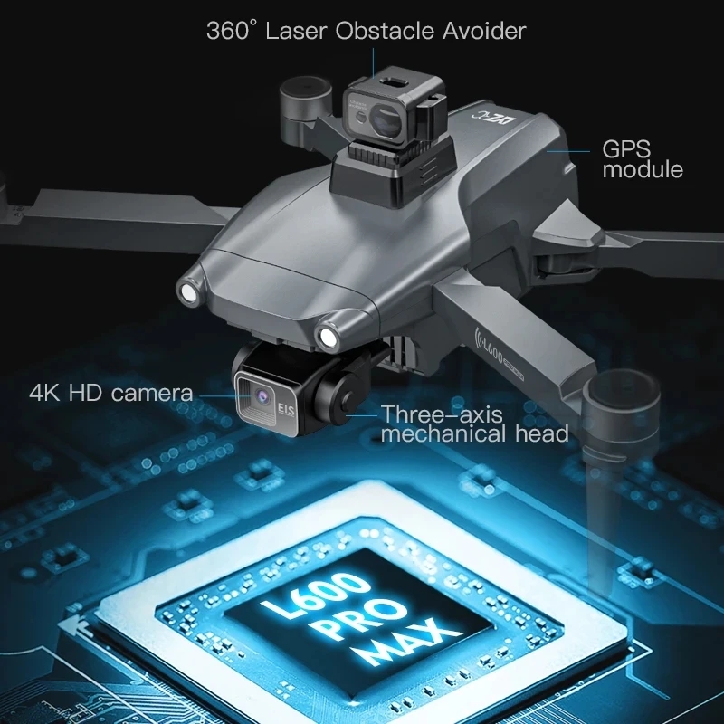 L600 PRO MAX GPS Drone Profess - огляд і ціна Drone Rc Plegable