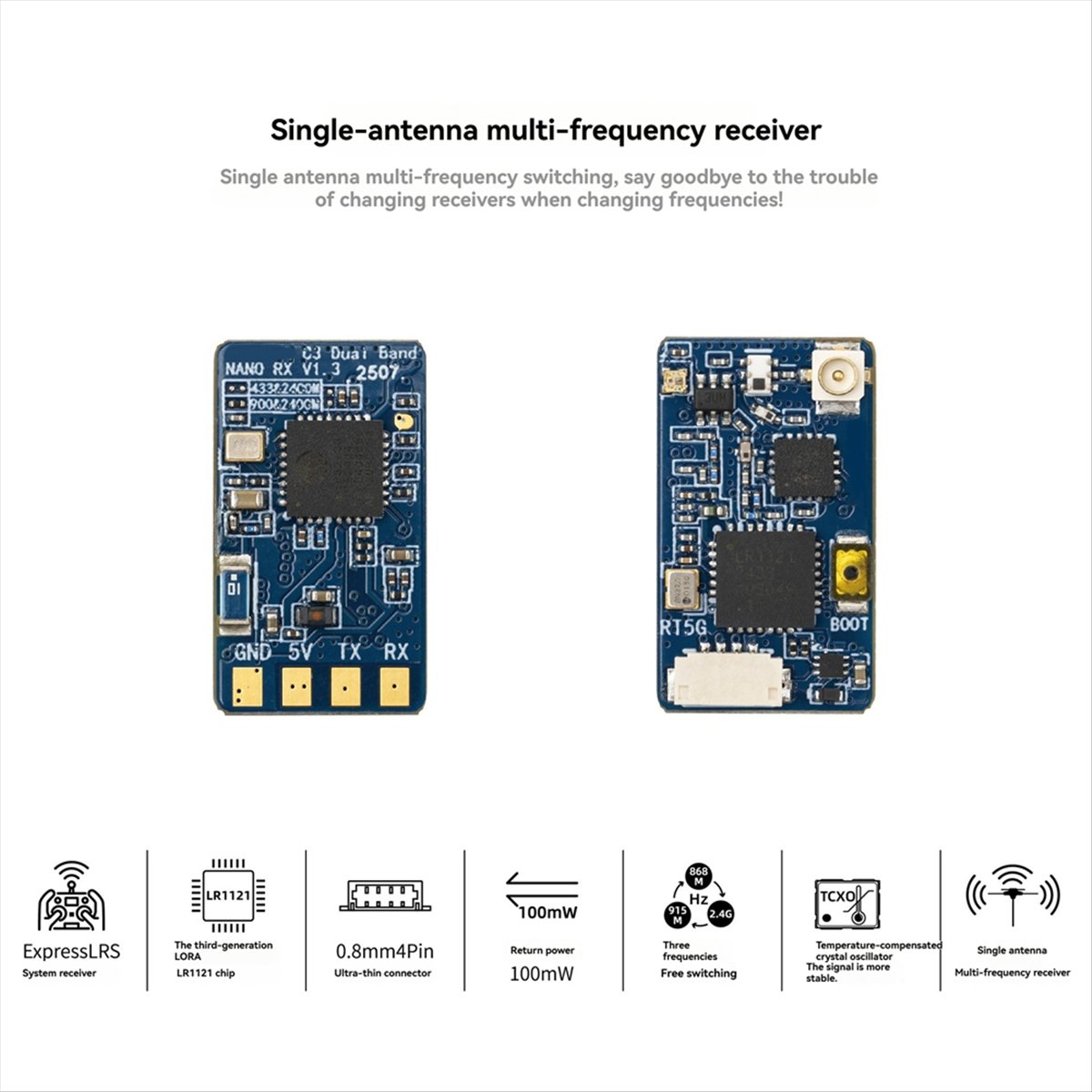 Hot Sale ELRS Dual Band Nano R - огляд і ціна Drone Rc Frequency