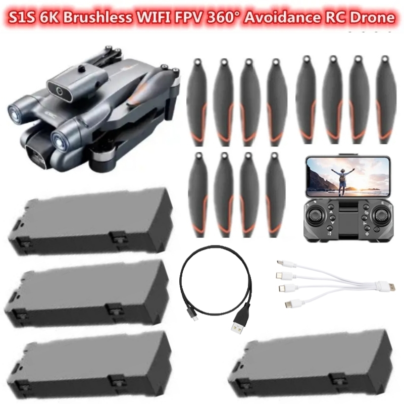 S1S 6K Brushless WIFI FPV 360° - огляд і ціна Drone Rc S1S