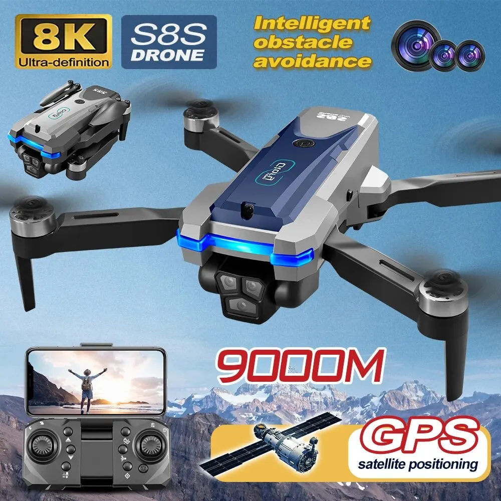 S8S GPS Drone 5G Wifi 8K HD Du - огляд і ціна Drone Rc Plegable